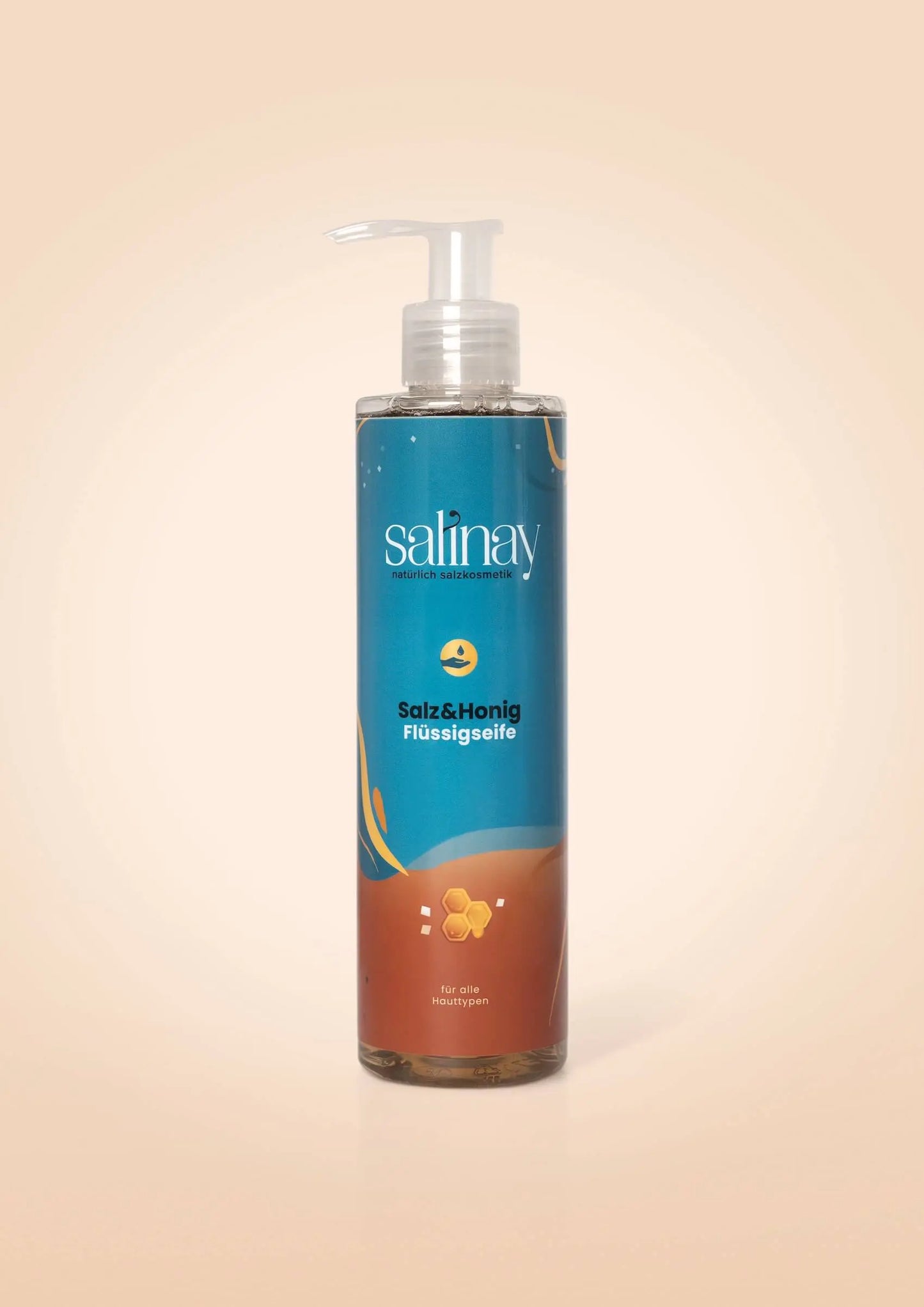 Salz und Honig Flüssigseife von salinay salzkosmetik mit keltischem Meersalz und Akazienhonig