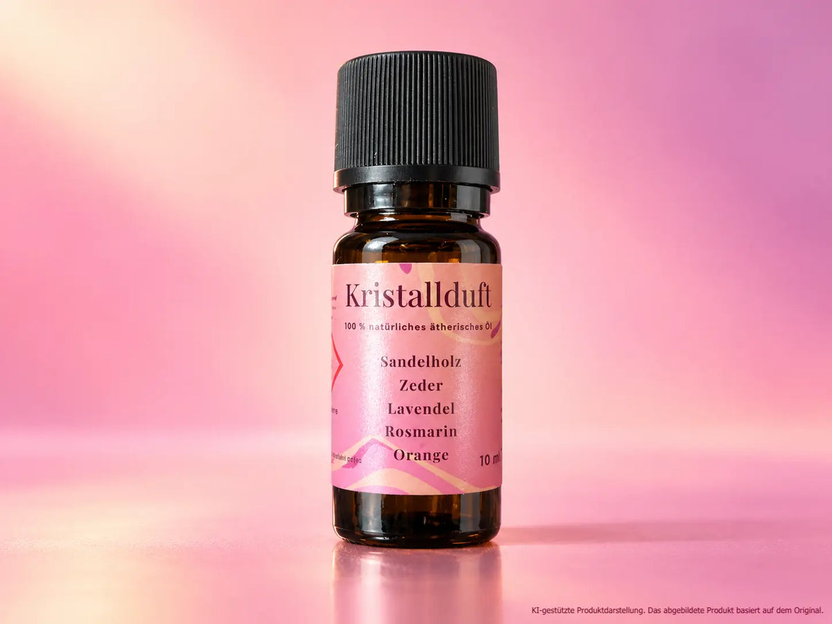 Kristallduft, ätherisches Öl für Duftkristalle zur Raumbeduftung mit Sandelholz, Zeder, Lavendel, Rosmarin, Orange