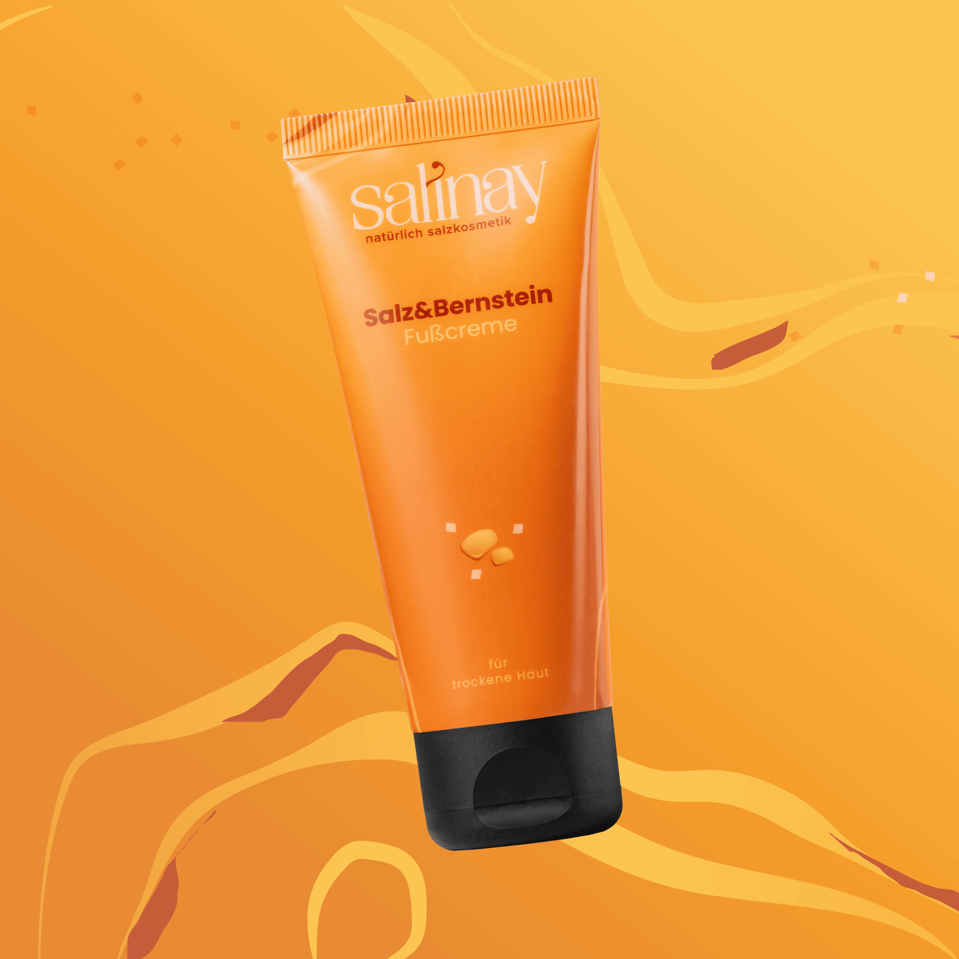 fusscreme mit salz und bernstein von salinay salzkosmetik